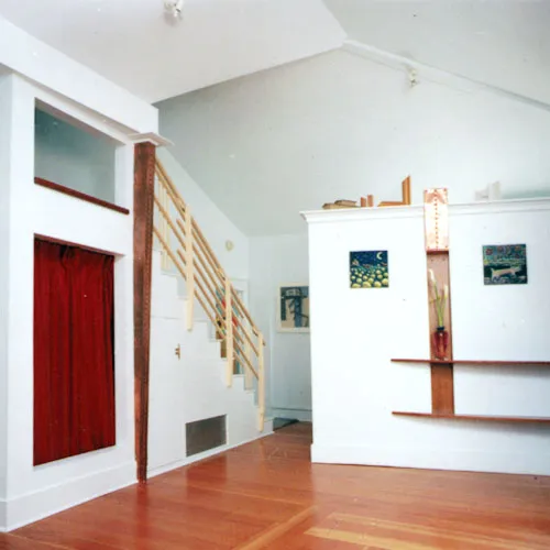 Stair Hall with Home Office Beyond