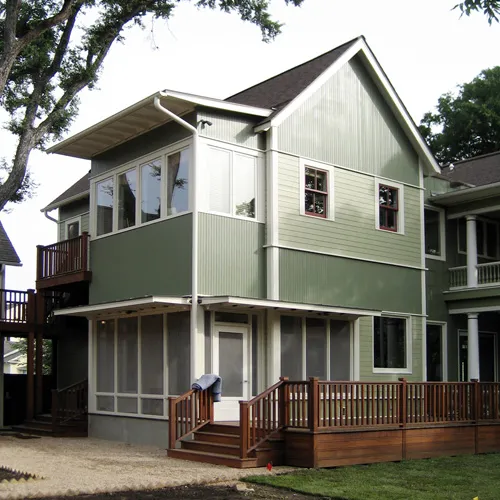 South elevation after restoration