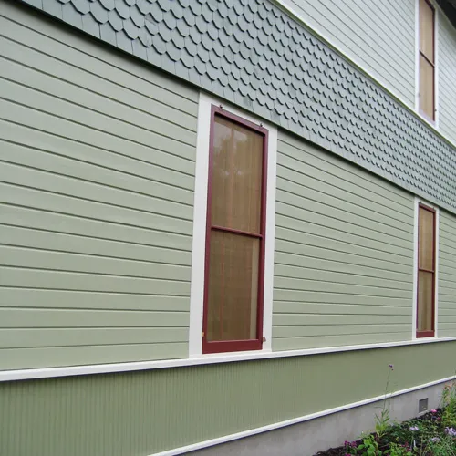 Exterior cladding & trim after restoration