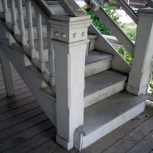Existing stair in non-original location