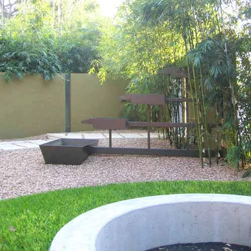 Firepit And Water Feature